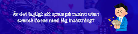 Minsta insättning casino utan svensk licens – Så väljer du rätt
